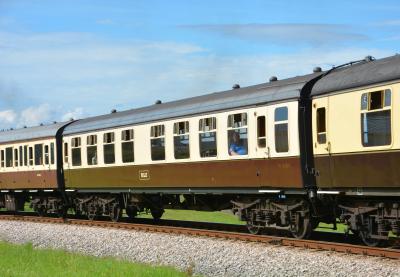 4484 coach at Dartmouth Steam Railway - Waterside. &copy; AJax