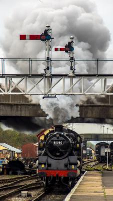80080 steam at East Lancashire Railway. &copy; Shotts