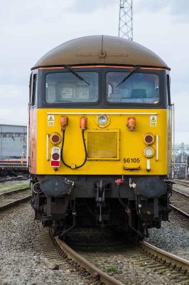 56105 at Crewe Basford Hall. &copy; Shotts