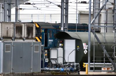 08663 at Newton Aycliffe - Hitachi factory. &copy; MJM