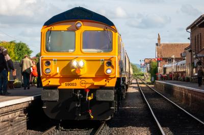 59003 at West Somerset Railway - Bishops Lydeard. &copy; trainlogger