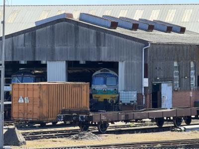 59001 at Eastleigh Works. &copy; Luivery