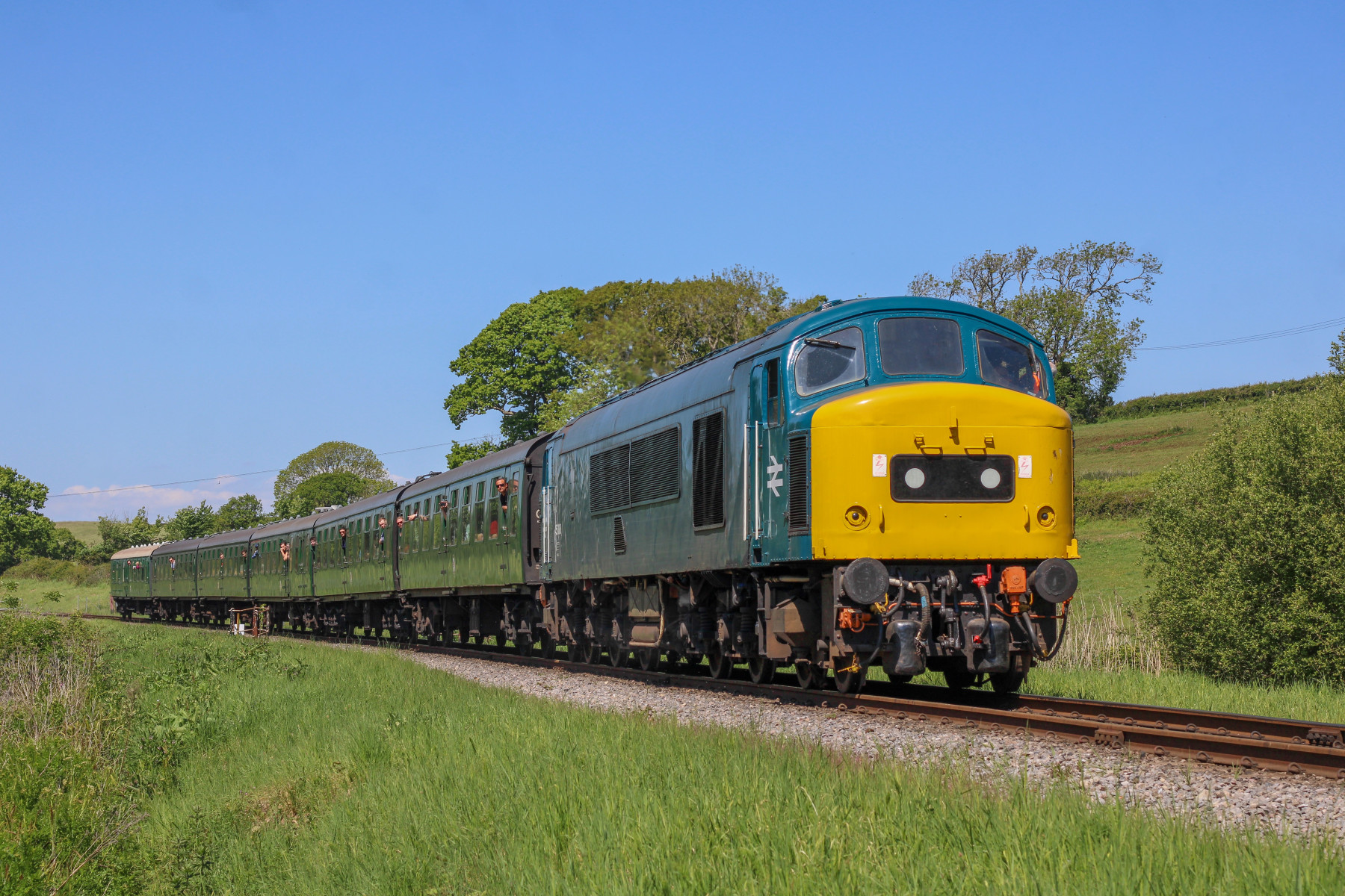 Photo of 45108 at Swanage Railway — trainlogger
