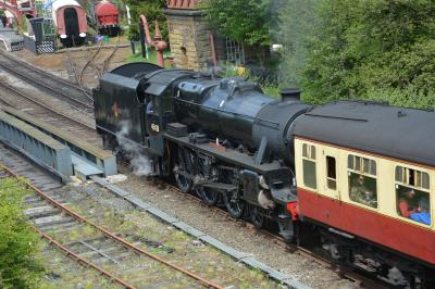 45428 steam at North Yorkshire Moors Railway - Goathland. &copy; AJax