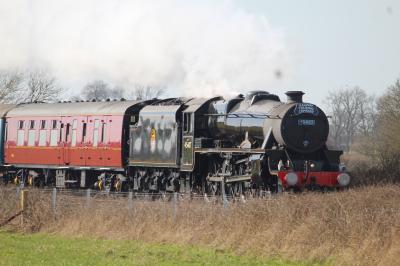 45407 steam at Long Lane LC (Brompton). &copy; ConnorsRailPhotography
