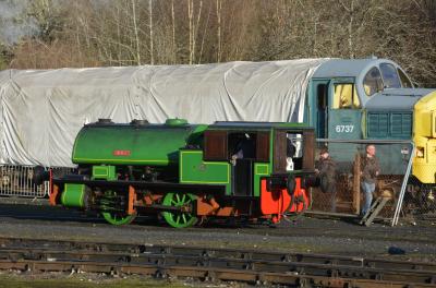 WB2572 steam at South Devon Railway - Buckfastleigh. &copy; AJax