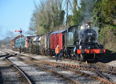 4110 steam at East Somerset Railway - Cranmore. &copy; AJax