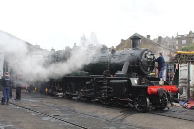 78022 steam at Keighley & Worth Valley Railway - Haworth depot. &copy; ConnorsRailPhotography