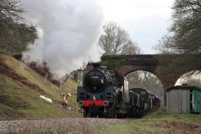 73082 steam at Bluebell Railway - Horsted Keynes. &copy; SirArchie34059