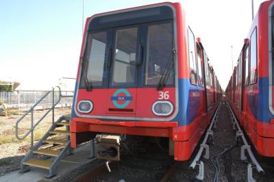 DLR36 at Beckton DLR. &copy; Byron5574