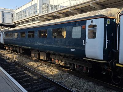 3385 coach at Derby. &copy; MikeMOL