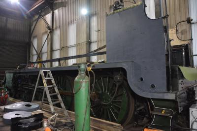 825 steam at North Yorkshire Moors Railway - Grosmont TMD. &copy; AJax