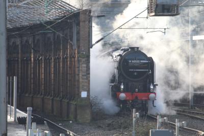 60532 steam at Crewe. &copy; ConnorsRailPhotography