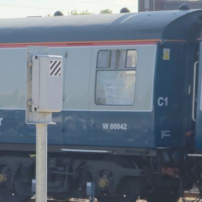 80042 coach at Derby. &copy; MikeMOL