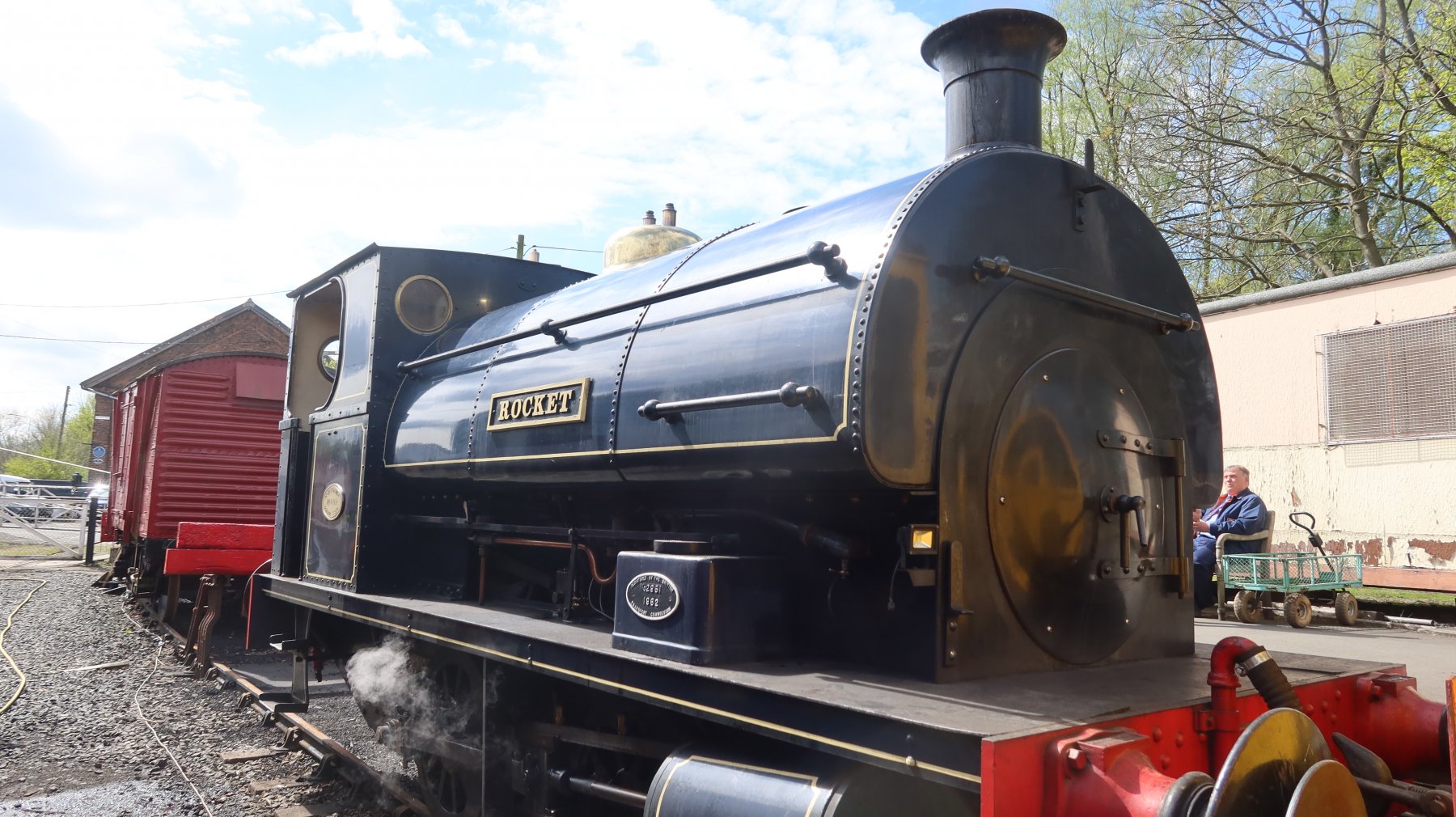 Photo of P1722 steam at Telford Steam Railway Horsehay & Dawley — trainlogger
