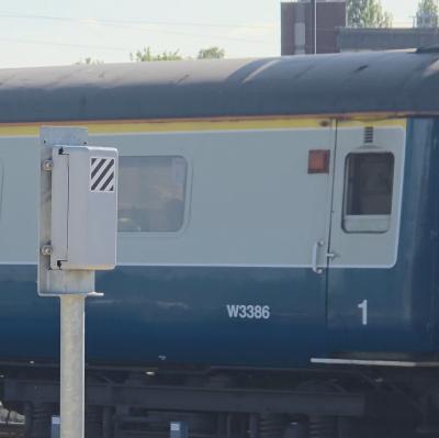 3386 coach at Derby. &copy; MikeMOL