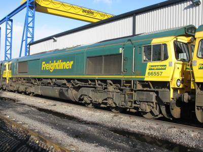 66557 at Leeds Vehicle Maintenance Facility (Leeds Midland Road). &copy; Byron5574
