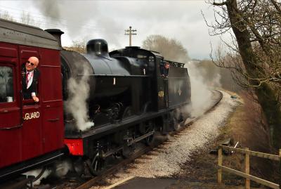 43924 Steam at Keighley & Worth Valley Railway - Haworth. &copy; stevexos