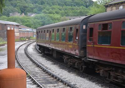 4955 coach at Keighley & Worth Valley Railway - Keighley. &copy; AJax