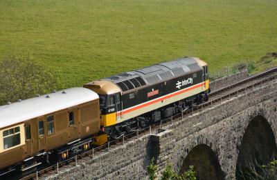 47593 at Dartmouth Steam Railway - Broadsands Viaduct. &copy; AJax