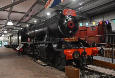 48773 steam at Severn Valley Railway - Highley Engine House. &copy; AJax