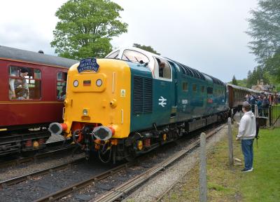 55009 at Severn Valley Railway - Arley. &copy; AJax
