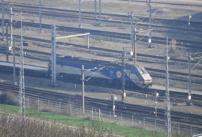 9037 at Cheriton Eurotunnel. &copy; MJM