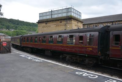 4306 coach at Keighley & Worth Valley Railway - Keighley. &copy; AJax