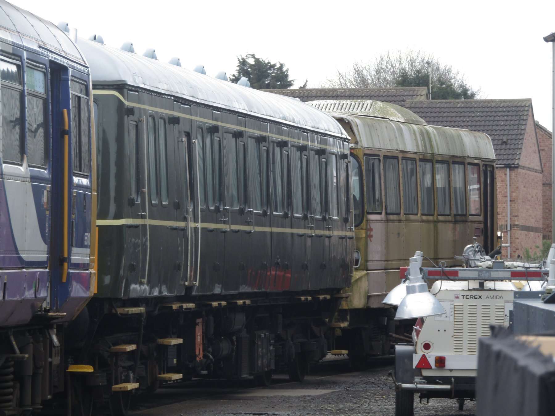 Photo of 121032 and LEV1 at Wensleydale Railway - Leeming Bar — trainlogger