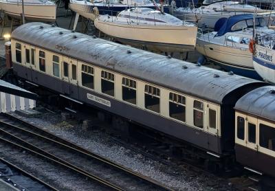 9275 coach at Dartmouth Steam Railway - Kingswear. &copy; AJax
