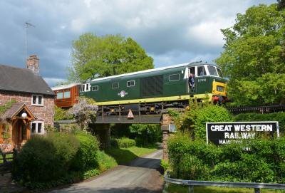 D7018 at Severn Valley Railway - Hampton Loade. &copy; AJax