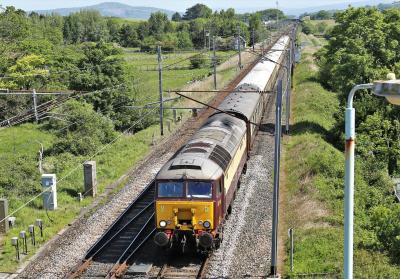 57313 at Hest Bank Level Crossing. &copy; stevexos