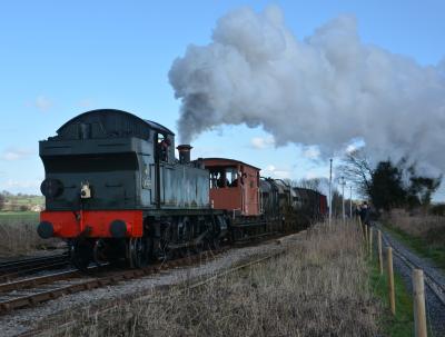 4555 steam at East Somerset Railway - Cranmore. &copy; AJax