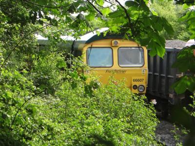 photo of 66607 at Westbury Cement Works