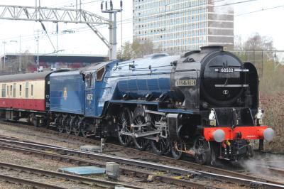 60532 steam at Crewe. &copy; ConnorsRailPhotography