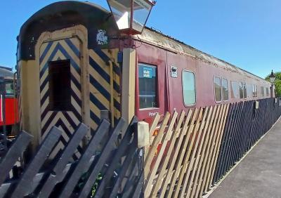 977989 coach at Wensleydale Railway. &copy; Geoff
