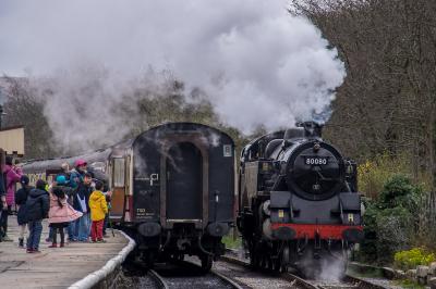 80080 steam at East Lancashire Railway. &copy; Shotts