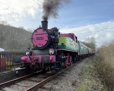 TKH 5374 steam at Plym Valley Railway - Plym Valley Halt. &copy; AJax
