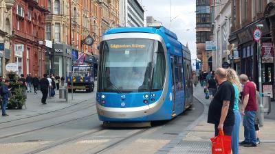 MM 43 at Corporation Street (West Midlands Metro). &copy; MemberOfThePublic