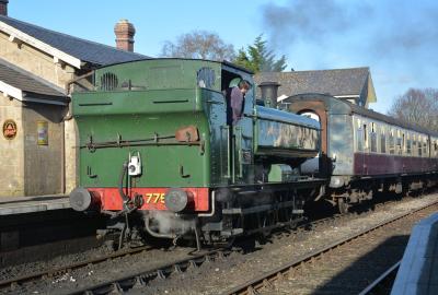 7754 steam at East Somerset Railway - Cranmore. &copy; AJax