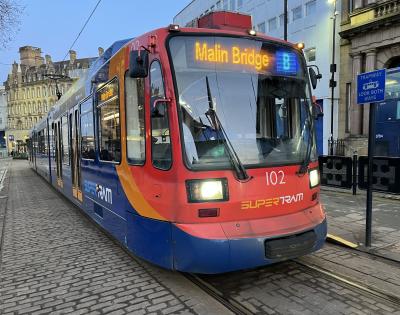 SYS 102 at Cathedral (Supertram). &copy; BigKev