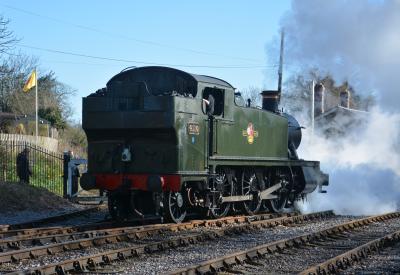 4110 steam at East Somerset Railway - Cranmore. &copy; AJax