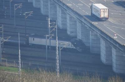 9720 at Cheriton Eurotunnel. &copy; MJM