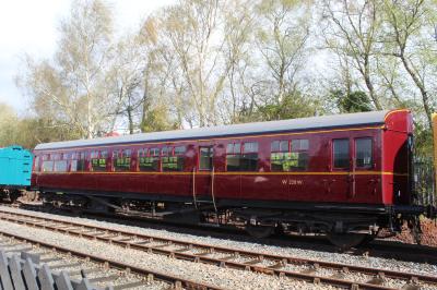 W228W coach at Barrow Hill Roundhouse. &copy; ConnorsRailPhotography
