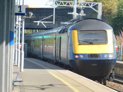 43026 at Edinburgh Gateway. &copy; Trainman5862