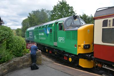 37218 at Keighley & Worth Valley Railway - Oakworth. &copy; AJax