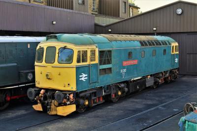 33202 at Keighley & Worth Valley Railway - Haworth depot. &copy; stevexos