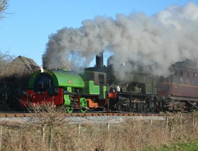 WB2572 steam,1369 steam at South Devon Railway - Bishops Bridge Loop. &copy; AJax
