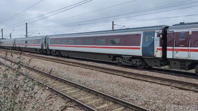 11413 coach at Peterborough. &copy; Geoff