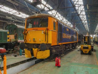 73213 at St. Leonards Depot. &copy; DEMU1013